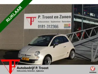 Fiat 500 1.2 Lounge Automaat/Panoramadak/Lederen bekleding/Airco/Licht metalen velgen