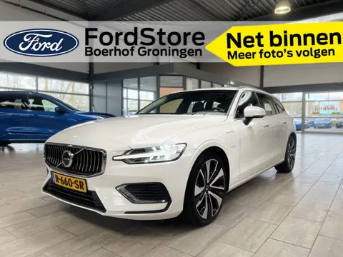 Volvo V60 2.0 T6 Plug-in hybrid AWD 350 pk Essential Bright | Leer | Camera | Google Navi | Adapt. c