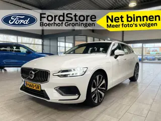 Volvo V60 2.0 T6 Plug-in hybrid AWD 350 pk Essential Bright | Leer | Camera | Google Navi | Adapt. c