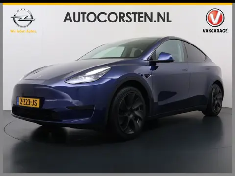 Tesla Model Y RWD 300pk Trekhaak SOH 92% Warmtepomp LFP-Accu Leer Lmv Camera's Panoramadak Adap.Crui
