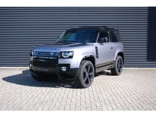 Land Rover Defender Hard Top 3.0 D200 Commercial | Full Leder | Laag Schot | Matte PPF | 22'' | Blac