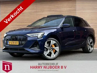 Audi e-tron 55 quattro S edition 95 kWh Leer / Panoramadak / SOH 92% / 2x Laadpunt / Luchtvering