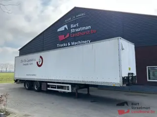 Van Hool box trailer 2 assige gesloten box trailer OPSLAG GEEN KENTEKEN BS1980