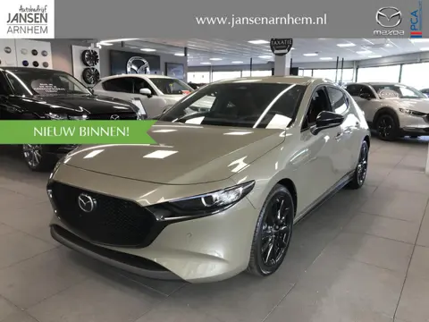 Mazda 3 E-Skyativ-G 140 Nagisa , Nieuwe Auto, 10 KM, Voorraadvoordeel € 3.000,-, Automaat, Leer, 18 