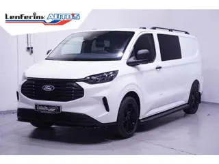 Ford Transit Custom 2.0 TDCI 136 pk L2 Dubbel Cabine Black&White Edition 19" LMV, Treeplanken, Dakra