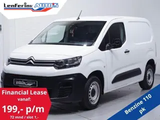 Citroen Berlingo 1.2 Pure Tech 110 pk Benzine Airco Cruise Control, DAB+, PDC achter, 2-Zits
