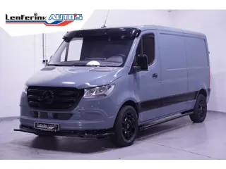 Mercedes-Benz Sprinter 215 CDI 150 pk Black&Grey Edition L2H1 Airco, 18" LMV, Bumpers in Kleur, Zonn