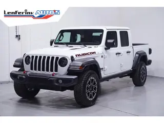Jeep Gladiator 3.6 V6 285 pk Rubicon Grijs Kenteken 2-Zits Navi Leder Zwart, Adapt. Cruise, Targa Da