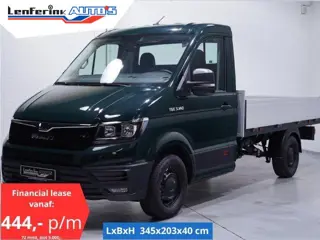 MAN TGE 2.0 TDI 140 pk L3 Pick Up / Open Laadbak Airco Apple Carplay, Cruise Control, LxBxH 345x203x