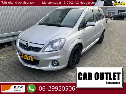 Opel Zafira 2.0 T OPC 7p. Leer/Stof, Clima, Navi, CC, PDC, LM, Trekh, nw. APK – Inruil Mogelijk –