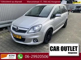 Opel Zafira 2.0 T OPC 7p. Leer/Stof, Clima, Navi, CC, PDC, LM, Trekh, nw. APK – Inruil Mogelijk –