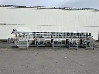 Aweta productie- en inpaklijn dubbele verpakkingsband