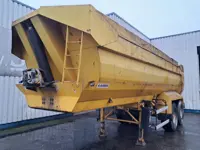 Kaiser 2 axle , 8 Tyres , steel tipper trailer , spring suspension , drum brakes