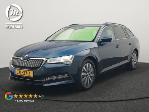 Škoda Superb Combi 1.4 TSI iV Ambition PHEV 218pk Dealer O.H. | Camera | Lederen Sportstoelen Memory