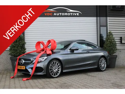 Mercedes-Benz C-Klasse Coupé 200 AMG Pano | Bruin Leder | Memory | 360 Camera | Dodehoekassistent | 