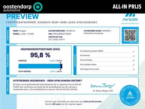 Peugeot e-208 EV Active 50 kWh