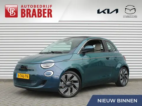 Fiat 500 C La Prima 42 kWh | Schuifdak | Stoelverwarming | Camera |  Dodehoek detectie | LED | Cruis