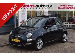 Fiat 500 80pk Turbo Lounge|Leer|Open dak|Nav