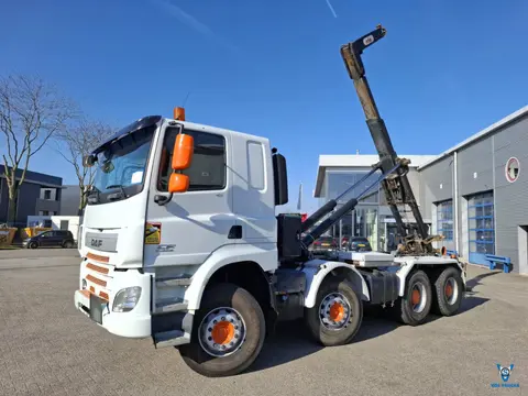 DAF CF 410 / 8X4 / DEB / FULL-STEEL / 2XBIG AXLE / HYVA 22 TON HOOKLIFT / TUV:29-12-2026 / 372783 KM