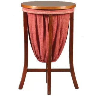 Antieke bijzettafels / knottenmandje op sabelpootjes ca. 1900 ook handig als handschoenmandje of wijntafeltje