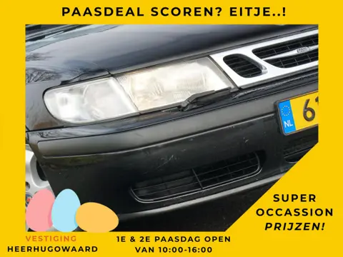 Saab 9-3 Cabrio 2.0t S | Jet Black Metallic | Nette kap/Leder/Navi/Cruise/Clima - Gaaf!