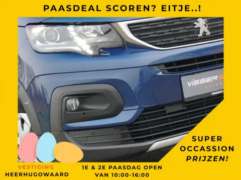 Peugeot RIFTER 1.2 Puretech Allure Pack 130pk Automaat - Blue Nuit - Camera/Navigatie/Zenith Panoram