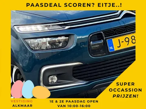 Citroen Grand C4 SpaceTourer 1.2 PureTech Shine Automaat - Alchemy Blue - 7 zitter/Carplay/Camera