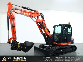 2026 Kubota KX085-5 2PC + Engcon EC209 S45 ADV1314