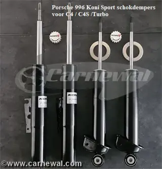 Porsche 996 Koni Sport schokdempers voor C4 / C4S /Turbo