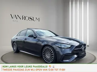 Mercedes-Benz C-klasse 180 AMG Line | 19"| Panoramadak | Camera | Keyless | Led | Sfeer |