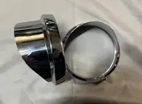 Harley passinglights chroom wimperringen 4 1/2"