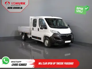 Opel Movano 2.2 140 pk DC Dubbel Cabine Open Laadbak/ 7 Pers./ 2.5t Trekverm./ Cruise/ Airco/ 288x21