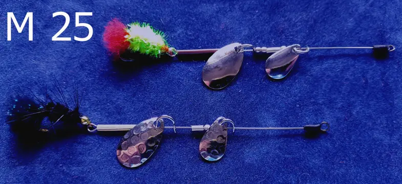 3 sets van elk 2 Ultra Light mini Tandem spinnertjes voor Forel - Ruisvoorn - Baars