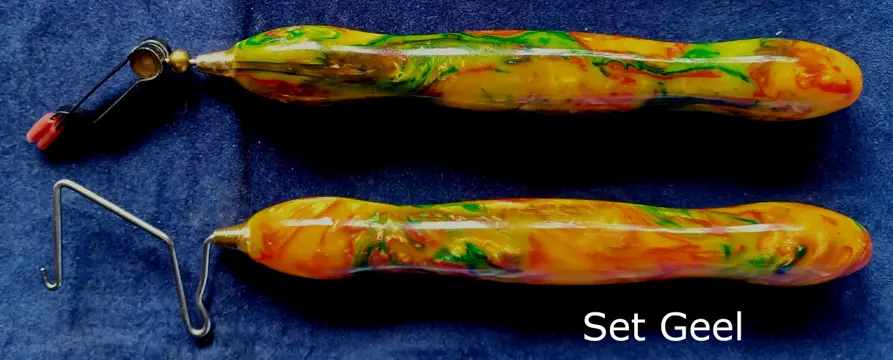 Set van 2 ergonomische vliegbind gereedschap (Geel