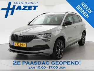 Skoda Karoq 1.5 TSI ACT 150 PK DSG SPORTLINE + CANTON AUDIO | STEEL GREY | CAMERA | 19 INCH | VIRTUA