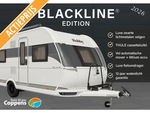 Hobby De Luxe 460 UFE 2026 BLACKLINE ACTIE!!!