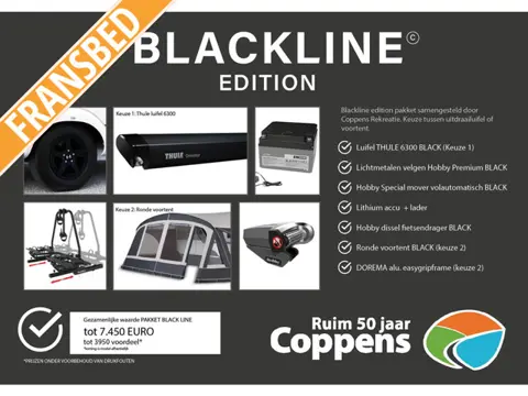 Hobby De Luxe 400 SFE 2026 BLACKLINE ACTIE!!!!