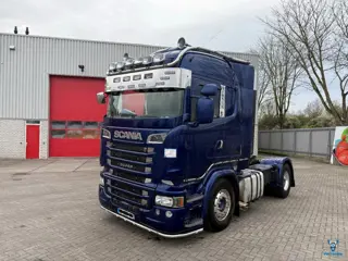 Scania R580 V8 / ENGINE RUNNING / RETARDER / ONLY:603459 KM / ALCOA / FRIDGE / LEATHER / FULL-AIR / 