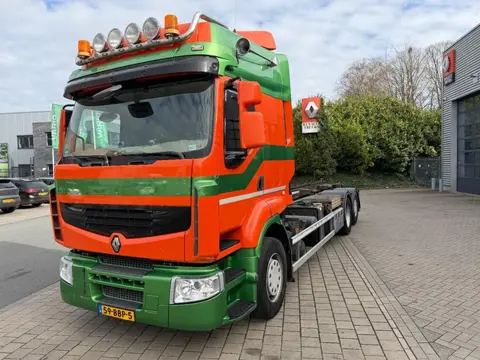 Renault PREMIUM 460 DXI E5 6X2  / RETARDER /  NAAFREDUCTIE / HEFBARE  GESTUURDE NALOOP AS / KETTING 