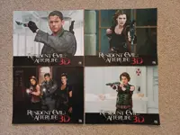 RESIDENT EVIL : AFTERLIFE 3 D lobbycard set.