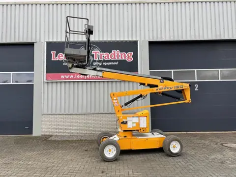 Niftylift HR12 NE Electrical articulated boomlift on wheels. Year: 2012