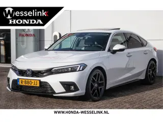 Honda Civic 2.0 e:HEV Advance - Afn. trekhaak | Schuif/-kanteldak | All-seasonbanden | Stoel+stuurve