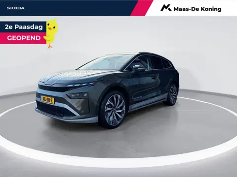 Škoda Enyaq 85 Business Edition | Metallic Lak | Cognac Leder | Trekhaak wegklapbaar | Business upgr