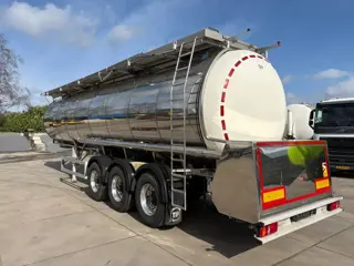 Feldbinder Tankoplegger 34000L 3 kamers FOOD VERHUUR / RENT