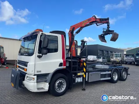DAF FAN CF75 6x2 Euro 5 - Bouwjaar 2008 - Km stand 280.408 - APK tot 17-04-2026 - Palfinger PK10000 
