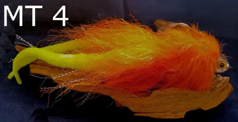 16 stuks) Originele Magnum Dragon Tail snoekstreamers met een dubbele Magnum Tail staart