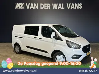 Ford Transit Custom 2.0 TDCI 131pk L2H1 Dubbele Cabine Euro6 Airco | 6-Zits | LED | Cruisecontrol | 