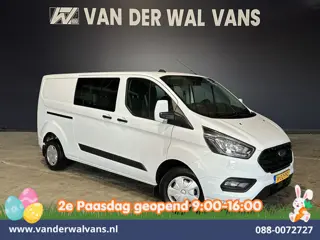 Ford Transit Custom 2.0 TDCI 131pk L2H1 Dubbele Cabine Euro6 Airco | 6-Zits | LED | Cruisecontrol | 