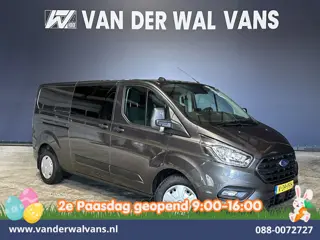 Ford Transit Custom 2.0 TDCI 170pk L2H1 Dubbele Cabine Euro6 Airco | 5-Zits | 2x Zijdeur | Camera | 