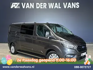 Ford Transit Custom 2.0 TDCI 131pk Automaat L2H1 Dubbele Cabine Euro6 Airco | 2x zijdeur | 5-Zits | 